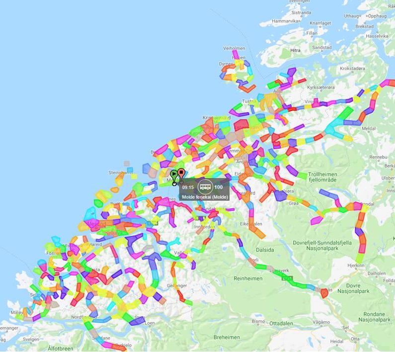 Dagens sonekart (frå reiseplanleggaren) Produkt og betaling Nedanfor følger ein oversikt over dei mest selde produkta.