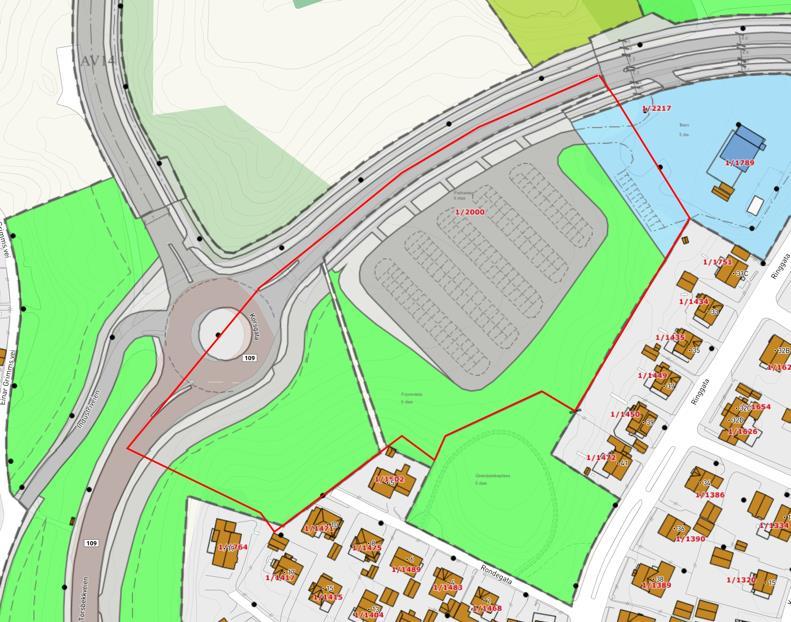 ) Eventuell kommunedelplan: (Kartutsnitt) (Skriv inn tekst) Reguleringsplan og ev. bebyggelsesplan: Planområdet omfattes i dag av to forskjellige reguleringsplaner.