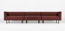 200 spisesofa / dining sofa 110 1 200 tilgjengelig i et stort utvalg av tekstiler / available in a wide range of fabrics ben i sort metall. mulighet for to plasseringer / legs in black metal.