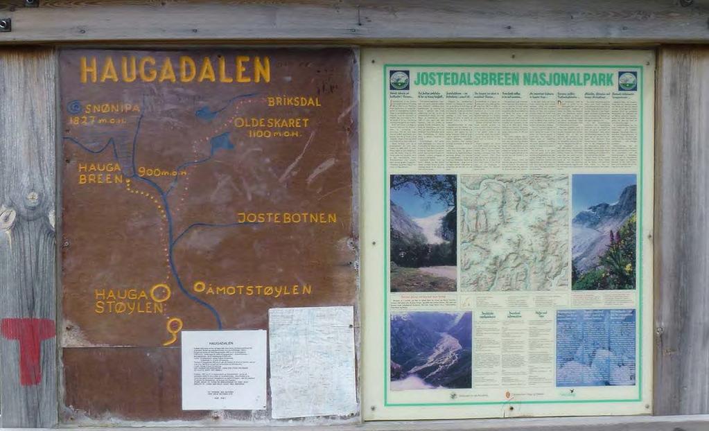 Side 5 av 7 nasjonalpark og turer til Oldeskaret, Briksdalen, Haugadalsbreen og Snøsnipa. En folkehøyskole i nærheten bruker området til overnattingsturer (Laila Bergheim Ommedal, pers. medd. 2013).
