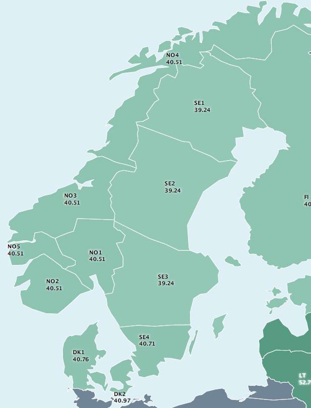 Nett Østfold, Oslo og Akershus (1) Hafslund Nett Hedmark og Oppland (4) Eidsiva Nett Nevner