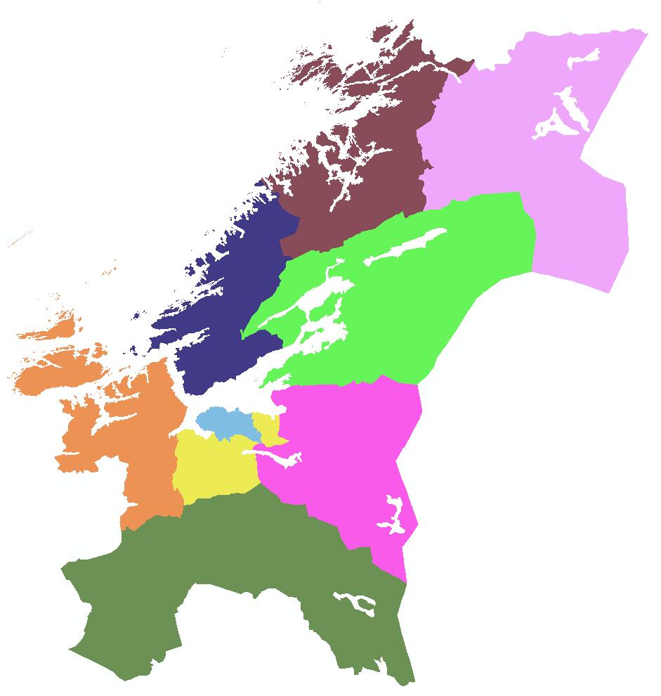 Næringer med sterk tilstedeværelse Trøndelag per 4.