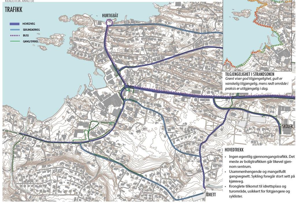 Figur 4-11 Kart frå tettstadanalysen som viser