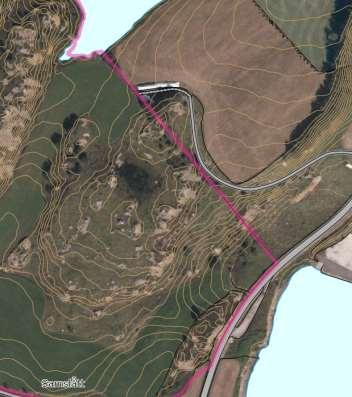 Samlet størrelse på arealet: Om lag 15 daa Beskrivelse av området 21. Grunnforhold Skog og åpen fastmark 22. Helningsgrad/solforhold Skog 23. Vegetasjon Kupert 24. Topografi Ikke oppgitt 25.