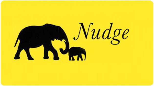 Nudges: et billig og lite invaderende tiltak for å påvirke handling i en retning som er bra