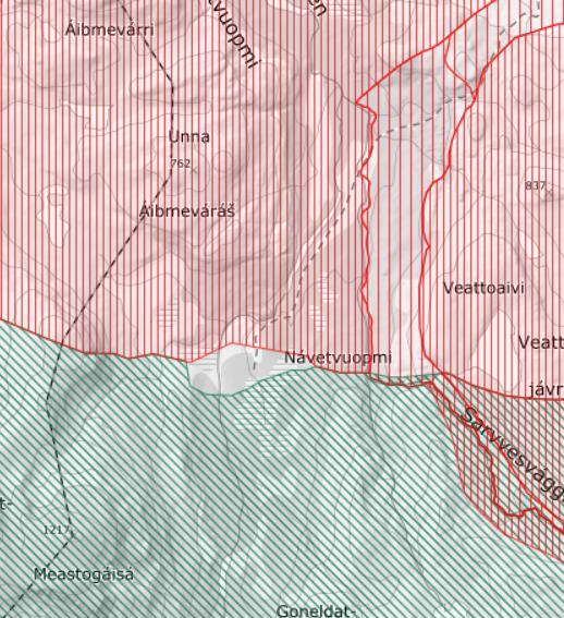 Reindrift Gammen skal lokaliseres rett nord for sperregjerdet i