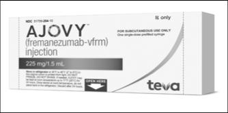 administration Emgality (Galcanezumab) Cost Monoclonal antibody, Calcitonin Gene-Related Peptide (CGRP) Receptor Antagonist 240mg subcutaneous injection as a single loading dose and then 120mg