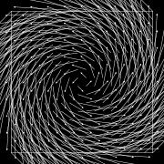 Figur.3. F(x,y) = (siny,sinx). Vi har F(,) = (,) som svarer til den lyseste delen av diagrammet.