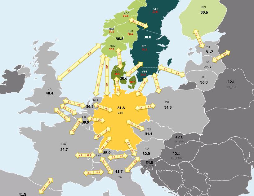 Vi har analysert samspillet mellom hydrogen og kraftsektoren ved hjelp av THEMAs kraftmarkedsmodell Kraftmarkedsmodellen TheMA: kraftmarkedsimulering på timesnivå som