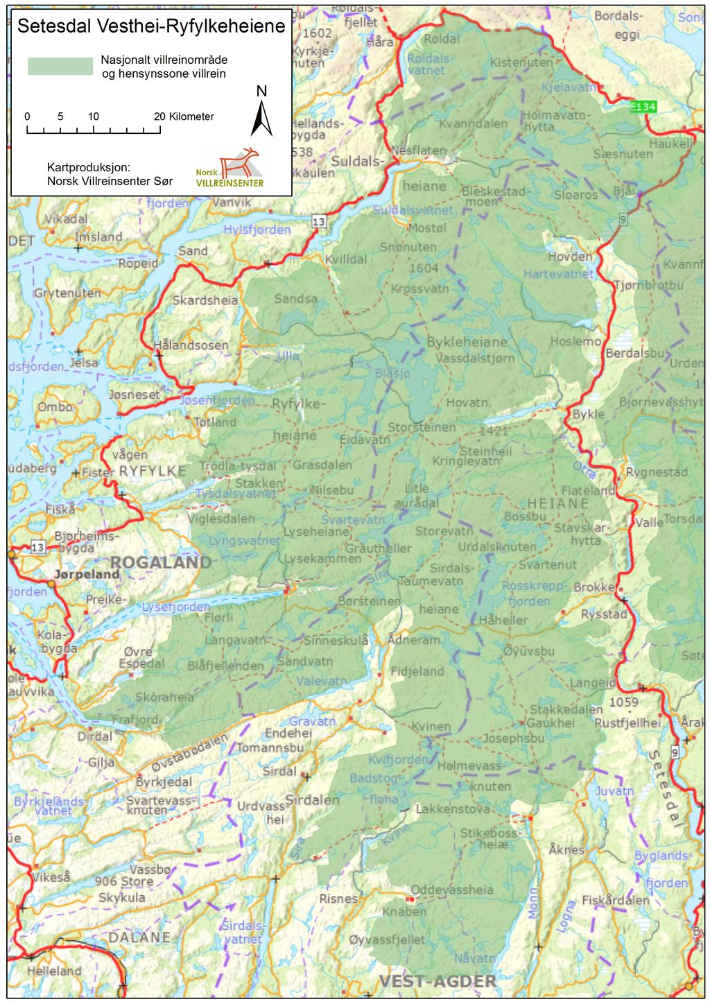 Setesdal Ryfylke Villreinlag Bestandsplan 2019-2023 1 Innledning 1.