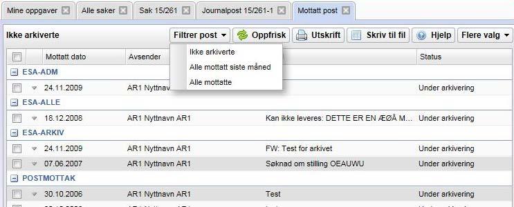 Lage tekstdokumenter 161 Velges hvis: a) Dokumentet skal redigeres videre i ESA og er et dokument du kan bruke tekstbehandler på (Variant P Produksjonsformat)).