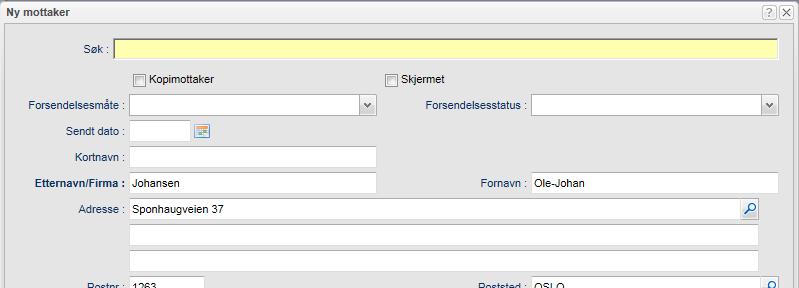 11 Elektronisk forsendelse Journalposter med hoveddokument og eventuelle vedlegg kan sendes til ekstern(e) mottaker(e) på forskjellige måter: som vanlig brevpost via SvarUt (se kapittel 10.11.1) eller Digipost (se kapittel 10.