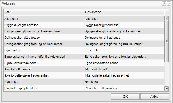 Gjenfinning 61 Nedtrekksmenyen Flere valg er beskrevet i kapittel 9.2.1. 3.