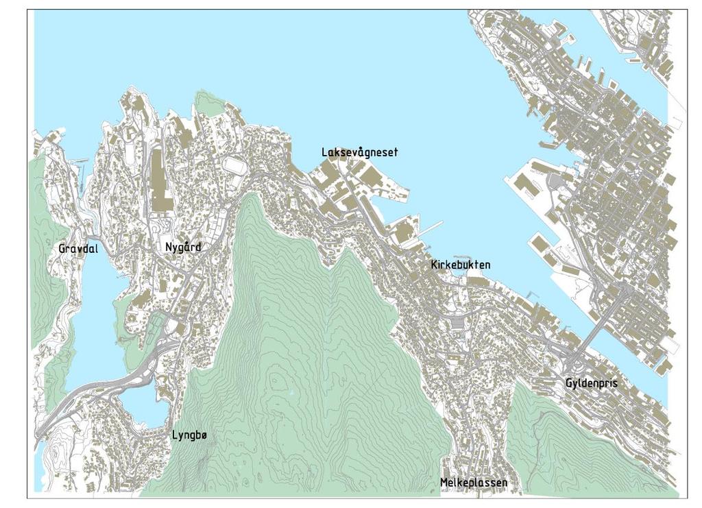 3 DAGENS TRAFIKKSITUASJON 3.1 Trafikkmengder Figuren som følger viser trafikkmengdene i dag på overordnet veinett. E39, Åsane Trafikkmengder hovedveinettet 2016 (ÅDT) Askøy 46.000 20.000 9.