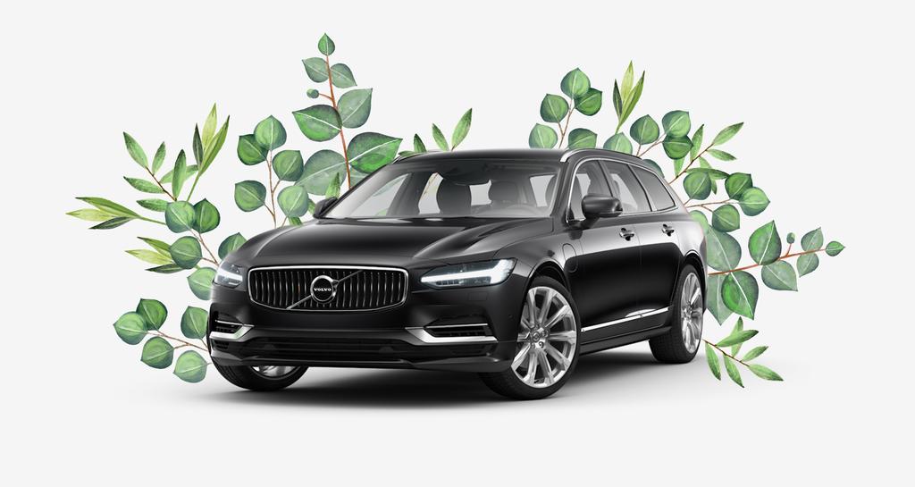 NYBILKAMPANJE Volvo V90 T8 Plug-in Hybrid Komplett bil leveres med blant annet: Automatgir, Skinnseter, AWD (Firehjulstrekk), 18 Vinterhjul, Metalliclakk og Hengerfeste m.m. R-Design/Inscription Kr 4 974,-* * Forskuddsleie kr 99.