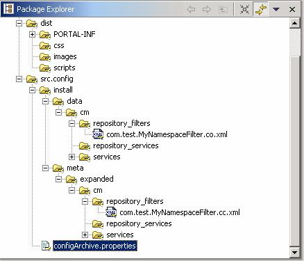 Project structure 1. Portal service wrapper in src.api 2. CM Component classes 3.