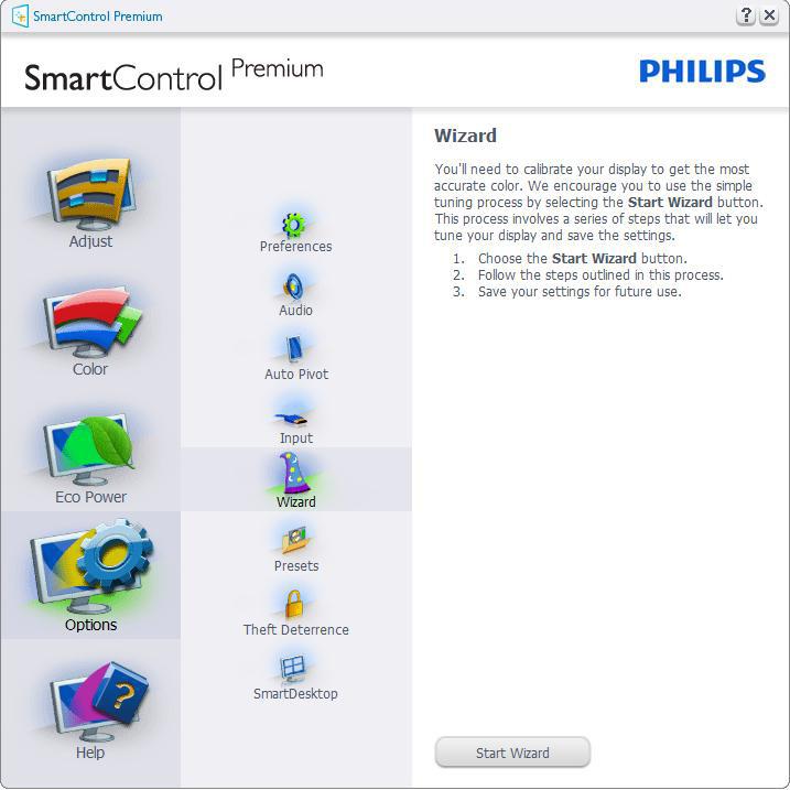 3. Bildeoptimering Start med Standard-rute Adjust menu (Justeringsmeny) Adjust menu