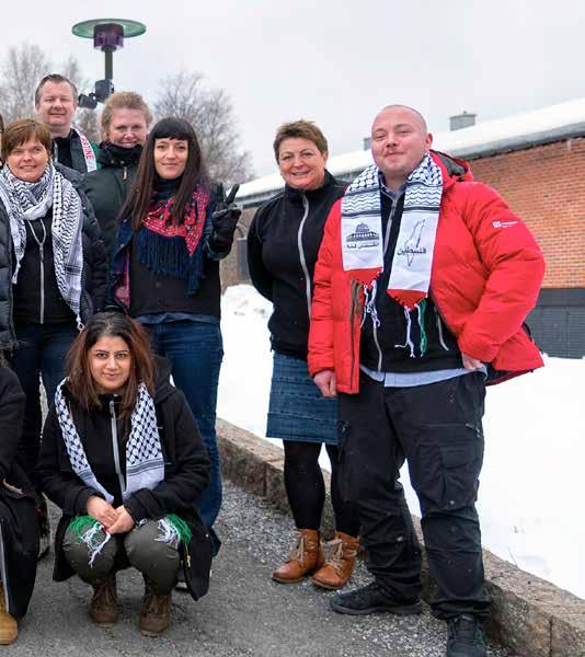 Et entusiastisk ambassadørkorps var samlet på LOs konferansesenter Sørmarka to dager i februar. Hausten 2018 var Skafti med på ambassadør reisa til Vestbredden.