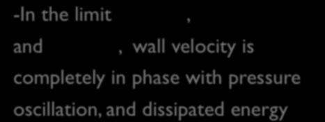 Case C: Large Dissipation -There is no overlap between real wall and ideal wall in one cycle 0 < v iw dis -In the limit 0, t 1 π / 2 and t 2 π, wall velocity is