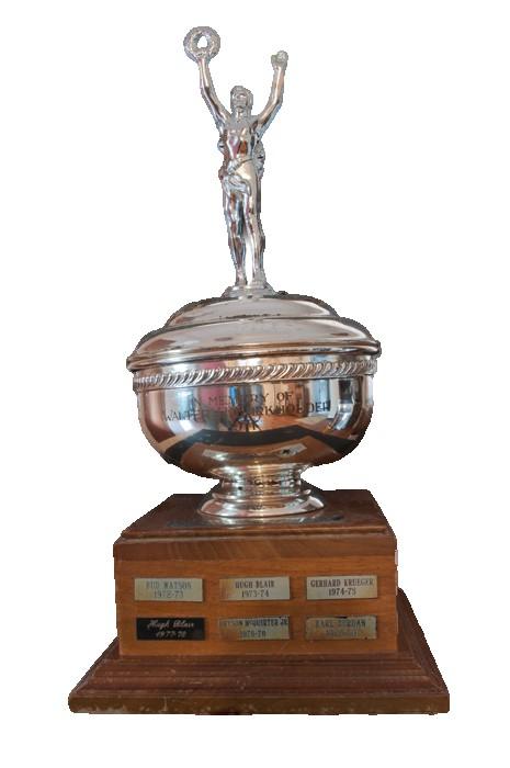 WALTER BURKHOLDER TROPHY Four Seasons Competition 1972 Budd Watson 2000 Carole Locke 1973 Hugh Blair 2001 1974 Gerhard Krueger 2002 Alan Lewis 1975 2003 Herbert Egelkraut