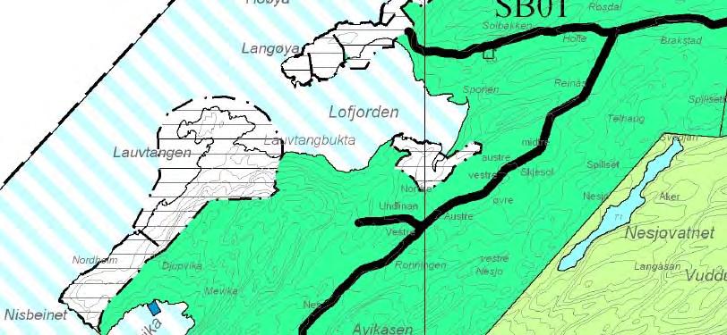 91 daa, mens influensområdet er større. Lofjorden Figur 2 Svartvika ligger i Lofjorden. Status i overordnende planer og tilstøtende planer 3.2.1 Kommuneplanens arealdel 2010-2020 Kommuneplanens arealdel 2010-2020 (KPA) ble vedtatt av Levanger kommunestyre den 13.