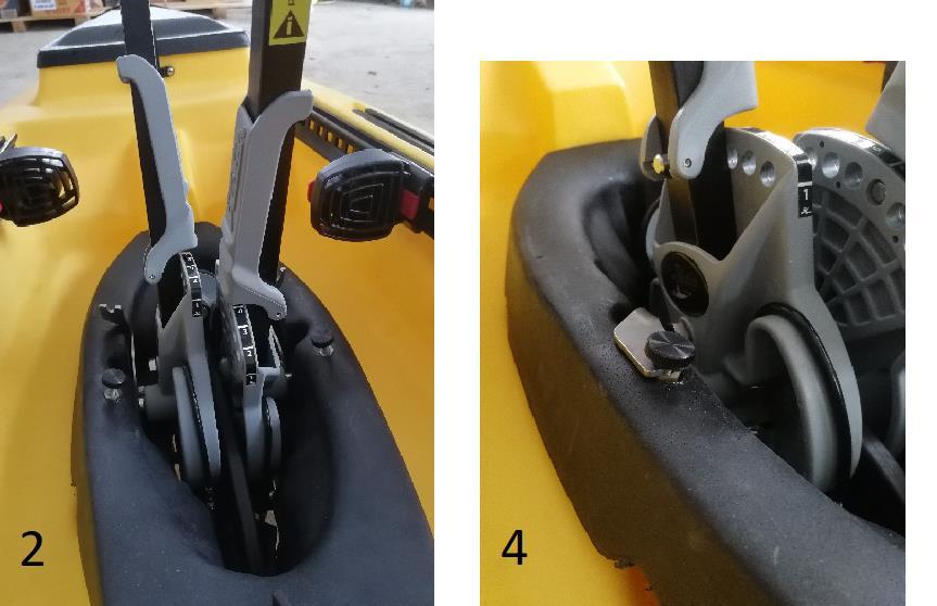 Hobie MirageDrive: I denne bruksanvinigen vises hvordan Hobie MirageDrive monteres i adapteren. For bruksanvisning på montering og justering av Hobie MirageDrive, se brukermanual fra Hobie. 1.