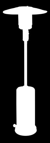 490,- Terrassevarmer for gass bordmodell Varmeeffekt: 3 kw Mål: 51,8 x 51,8 x 92 cm