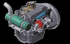 Ny miljøvennlig motor Drivstoffeffektiv (ECO-modus, sammenlignet med S-modus på tidligere maskiner) Om lag 15 % reduksjon Den nye ECO-modusen gir maksimalt om lag 15 % reduksjon av drivstofforbruket.