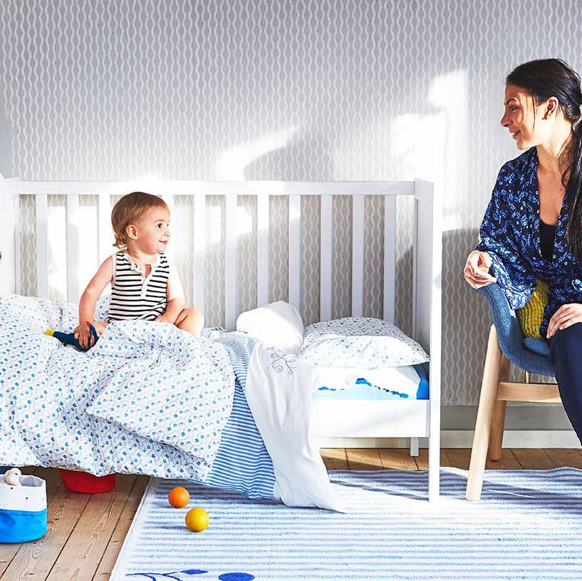 IKEA PRESSEPAKKE / APRIL / 2019 / 15 GULSPARV babytekstiler Gjør «babybobla» enda mykere, tryggere og mer drømmeaktig.