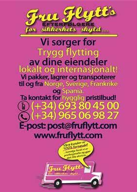 16 NYHETER S T Ø R S T E S K A N D I N A V I S K E U K E A V I S P Å C O S T A B L A N C A Hun får ansvaret for utenlandske innbyggere EL PERIÓDICO SEMANAL ESCANDINAVO MÁS GRANDE EN COSTA BLANCA