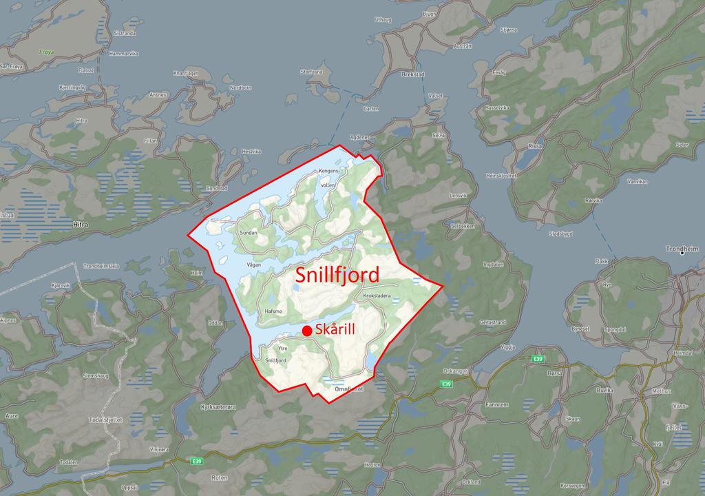 Vedlegg 1 Illustrasjon: Kart Snillfjord kommune