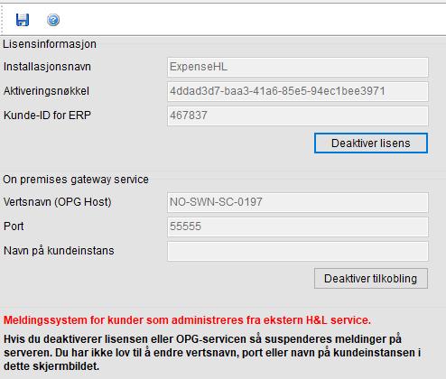 Åpne loggfilen for å finne info om «host name» og «port». Loggfilen finner du vanligvis under C:\programdata\visma\opgatewayservice\x.x\Logging\log\ hvor x.x = versjonsnummer av OPG)).