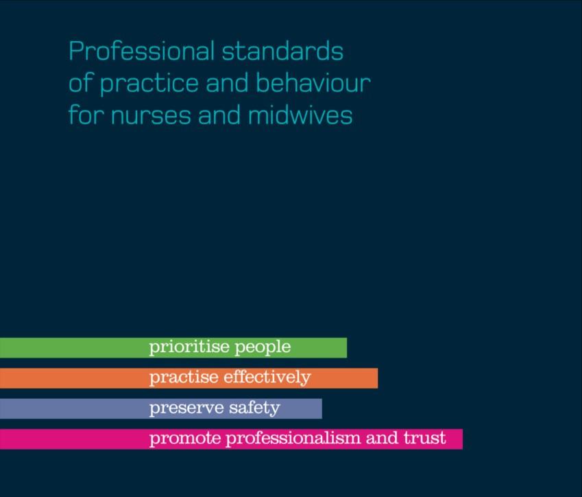 Noen eksempler Early Years Teacher Professional Standards (Storbritannia) An Early Years Teacher must: The Code Professional standards of practice and behaviour for nurses and midwives (Nursing &