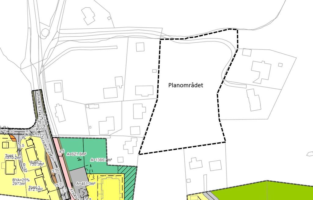 foreløpig ikke laget illustrasjoner eller skisser av løsning for planområdet. Dette avventes til noe senere i prosessen. d.