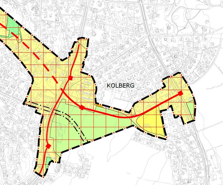 Kartskissene nedenfor viser et forslag til kryssløsning og