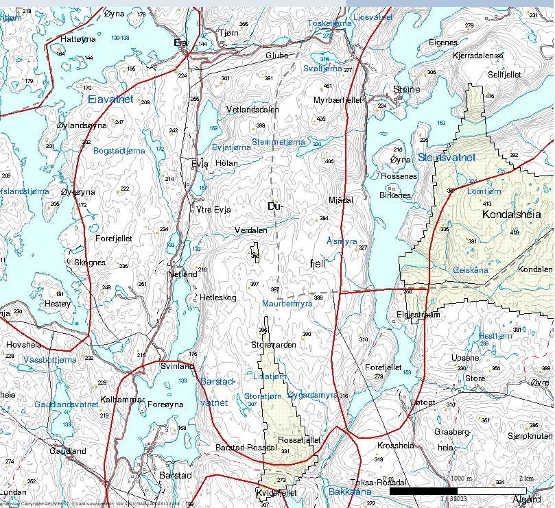 16 Melding om planlagt vindkraftverk på Dufjellet i Sokndal og Lund kommuner Planområdet legger ikke beslag på kjente drivverdige naturressurser. 6.