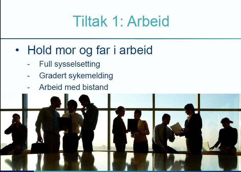 Tiltak 1 Arbeid NAV Ringerike tilbyr arbeidsgivere veiledning og informasjon for god sykefraværsoppfølging i distriktets arbeidsplasser Prosjektet Mangfold og Muligheter 9