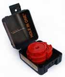 Hulldiameter i tak/vegg, 83 mm 1 stk boksinnsats for takboks Sats for veggboks 1½ Hole-in-one. Magnetsøker for elektrikerbokser ved platemontering, for nøyaktig og rask sentrering.