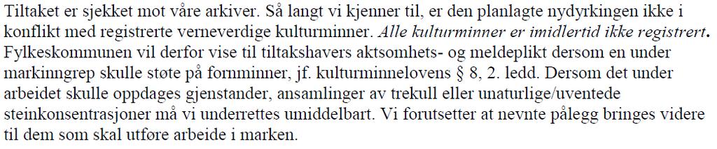 Sak 63/17 Gbnr 110/014 - Søknad om godkjenning av plan for nydyrking Saksbehandler: Leif-Ove O. Olsen Arkiv: GBNR 110/014 Arkivsaksnr.: 17/1993-5 Klageadgang: Ja Saksnr.