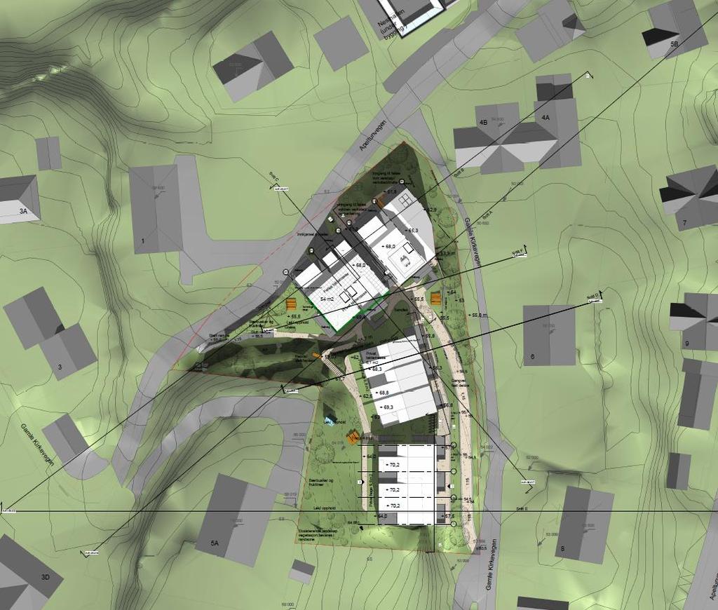 Gamle Kirkevei GNR. BNR. 42/320, 42/321 med flere i Bergen Kommune.