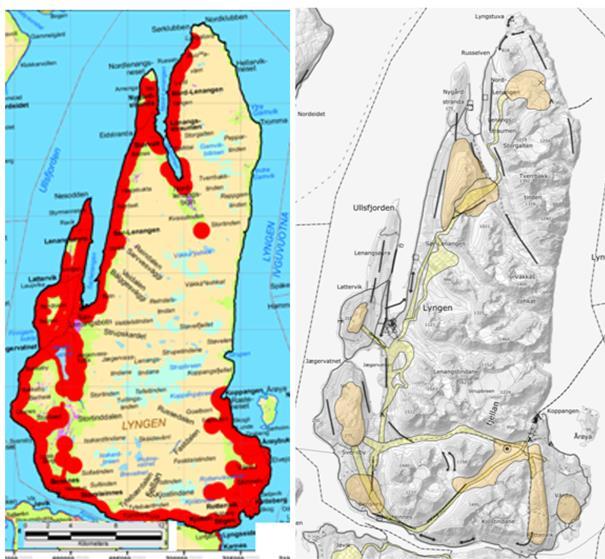 5.3.3 Distrikt 33T Ittunjarga (Rendalen) Dette distriktet utgjør den ytterste halvdelen av Lyngenhalvøya og er dominert av Lyngsalpene.