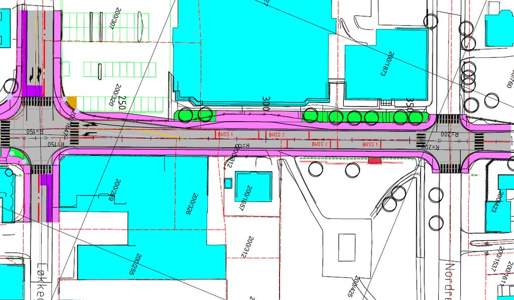 Signalanlegget skal skiftes ut i krysset for å kunne programmeres for å gi bussen prioritet inn i krysset.