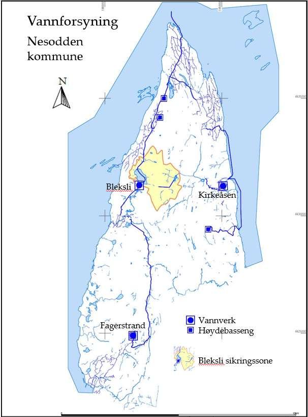 Reservevann Bærum Navn Etternavn 3 3 vannverk Hovedvannverket Bleksli Overflatevannkilde Maksimal vannproduksjon: 3300-3400 m3 i døgnet Normalt forbruk: 2800 m3 i døgnet