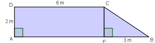 Diagonalen AC er ca. 6, meter c) Regn ut arealet av trekanten ABC. 6,0 m,0 m 1,0 m Arealet av trekanten ABC 6,0 m d) Hva er arealet av trekanten ACD? Trekantene ABC og ACD er formlike og like store.