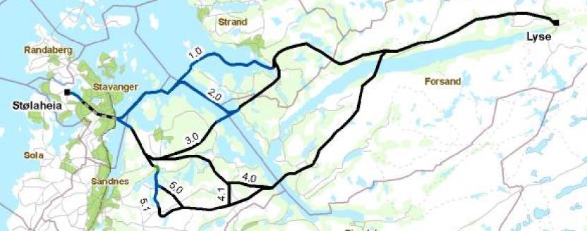 Side 21 Statnett mener det er mulig å utvide 132 kv-feltene i Fagrafjell stasjon, slik den er omsøkt. Feltene er lagt slik at kryssinger unngås i størst mulig grad.