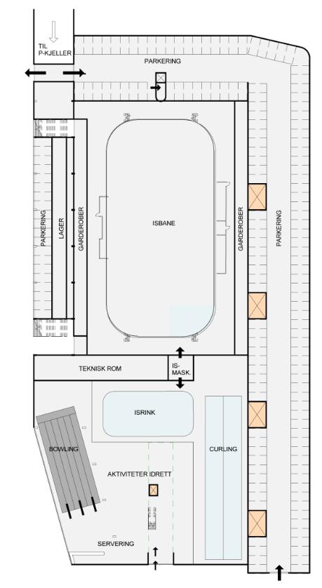 Plan 0: Underetasje/sokkeletasje - isflaten.