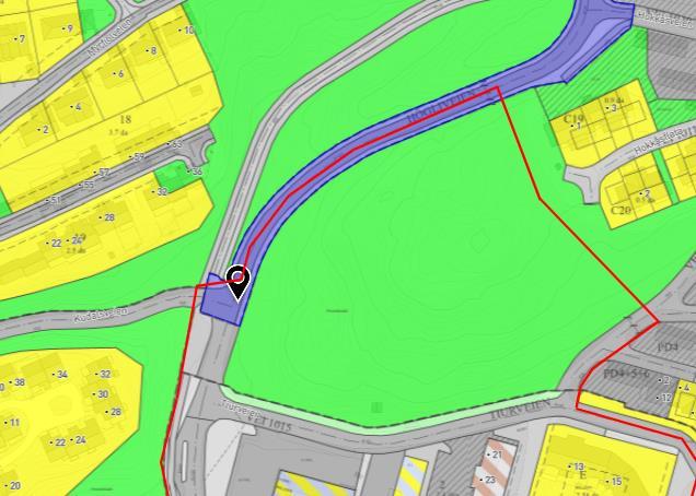 1990 Reguleringsplan for Høgliveien fra krysset Kudalsveien og opp mot Høglia. 1.3.