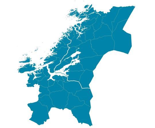 Trøndelag Skog og tresatt areal, mill. dekar 20.0 Prod. Skogareal, mill. dekar(eks. verna areal) 10.2 Stående volum, mill. m3 92 Tilvekst, mill.
