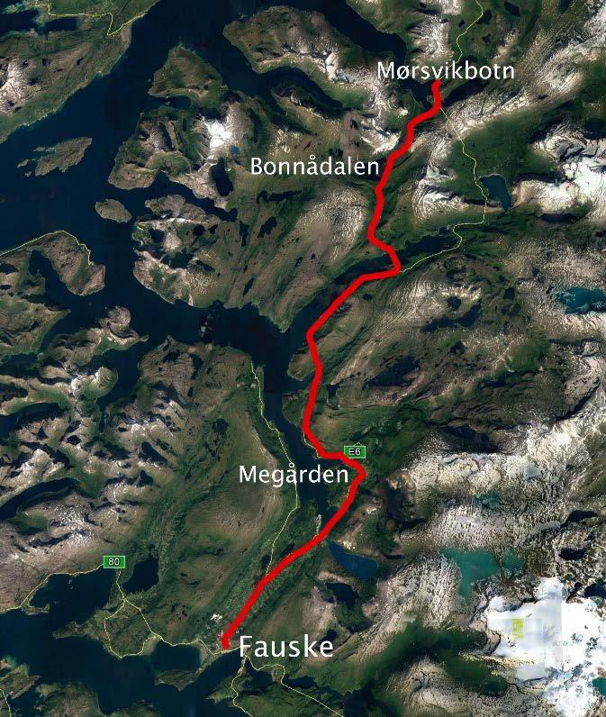 Investeringsprosjekt 2018-2029 Nordland E6 Sørfold oppstart 2021 Minimumstiltak tunneloppgradering 2019-2020: 106 mill. (20 mill.