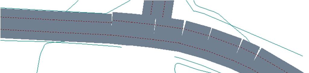Figur 4-3: Fasadenivåer for L DEN i 1. etasje, innfallende lydtrykknivå.